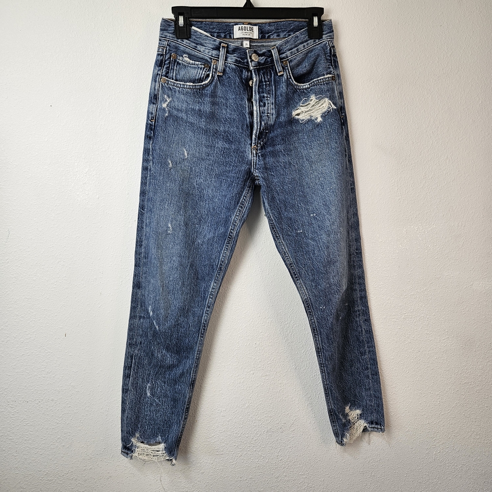 AGOLDE Jamie Distressed Button Fly Jeans Size 26